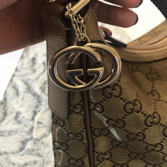 ❗️ FINAL PRICE❗️🌠Auth. Gucci canvas shoulder bag - Picture 6 of 8